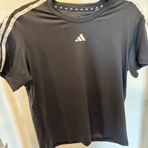 adidas Black T-Shirt with White Logo